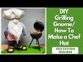 DIY No Sew Grilling Gnome/Father's Day Gnome/How to make a Chef Hat/Easy gnome diy/No sew gnome diy