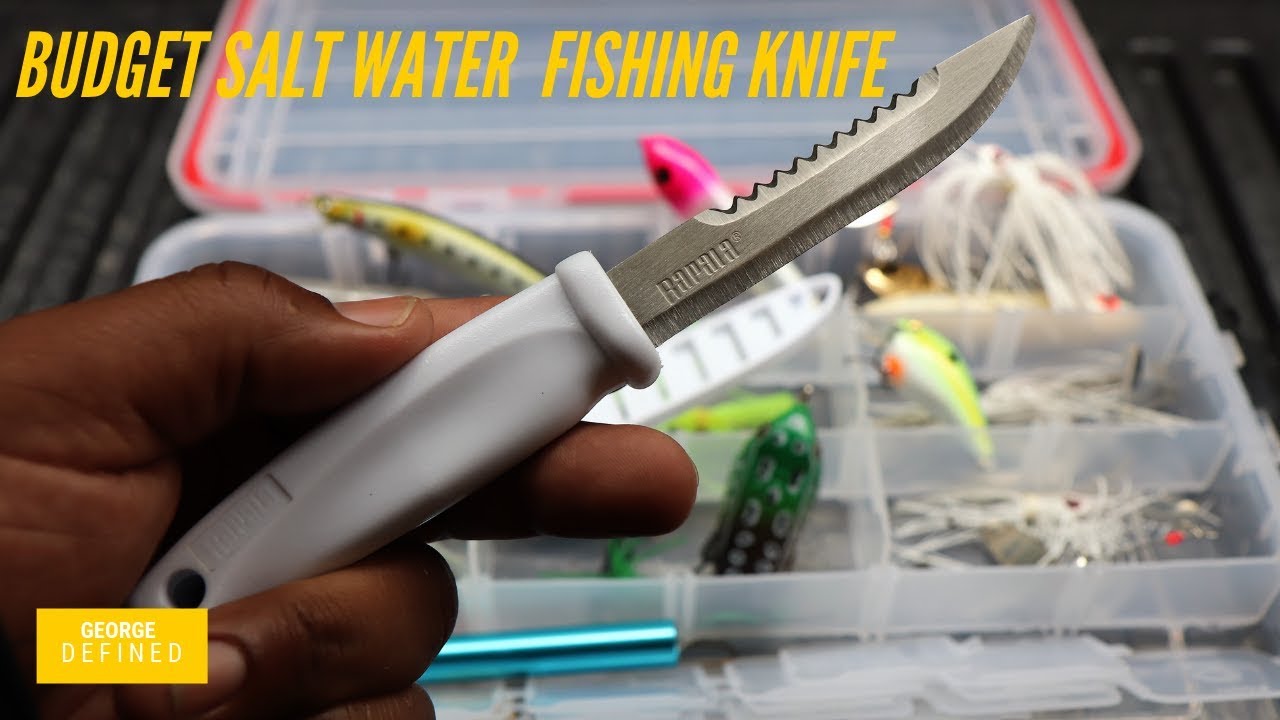 Best Budget Saltwater & Freshwater Fishing Knife? Kayak Bank Boat It Does  It All! 