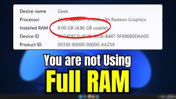 FIX "All RAM Not Fully Usable" in Windows 10/11 - 3 Best FIX