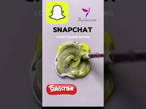 Snapchat Logo Colour Mixing Trending Snapchat Shortsfeed Foryou Colormixing