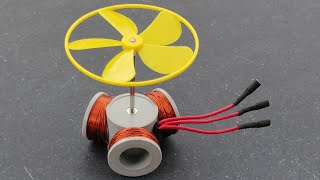 Most Powerful 3 Coil Using BLDC Motor