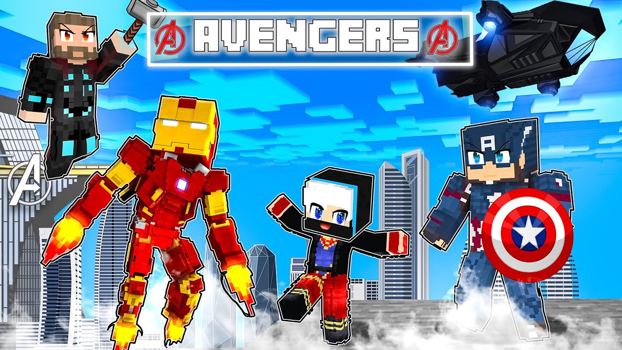 Having An AVENGERS FAMILY In Minecraft (Hindi)