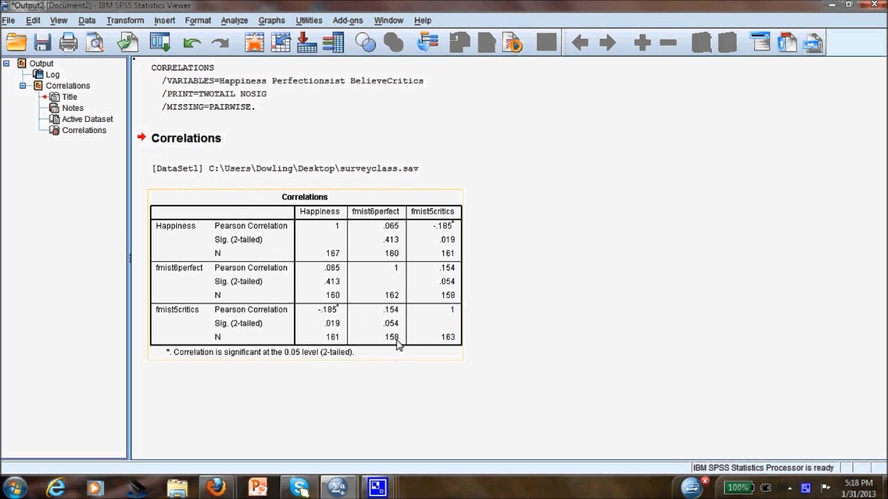 How To Interpret A Correlation Matrix Youtube