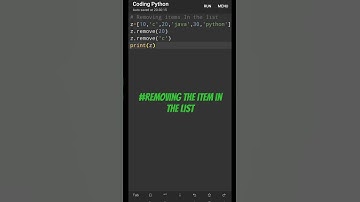 Remove the item in the list || Python programming language || #ytshorts #pythonprogramming #ram