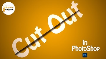 Cut Out Text Effect In PhotoShop: Cut Out Text Effect - Photoshop Tutorial || Clipping Amazon