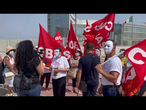 MANIFESTAZIONE COBAS DIPENDENTI INTEGRAZIONE SCOLASTICA DEL 13 LUGLIO 2021 A BARI PRESSO