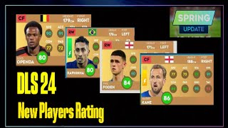 DLS 24 | New Rating Players Update 🔥  Dream League Soccer 2024 #newupdate