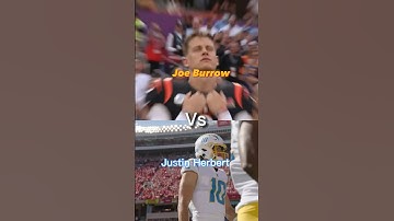 Joe Burrow Vs Justin Herbert REUPLOADED #nfl #shorts