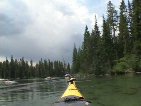 kayaking the tetons, jenny lake
