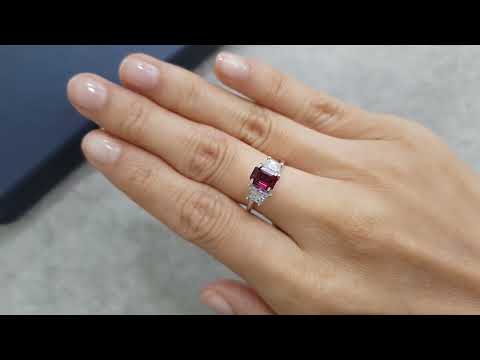 Octagon-cut rubellite tourmaline 0.91 carats, Nigeria Video  № 1