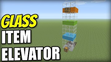 Minecraft Xbox - GLASS ITEM ELEVATOR - Redstone Tutorial - PE / PS4 / PS3 / Switch