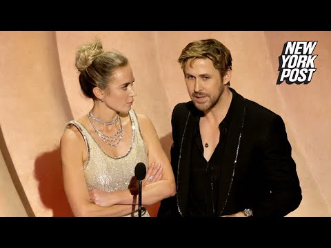 Emily Blunt and Ryan Gosling trade insults over ‘Barbenheimer’ rivalry at the 2024 Oscars