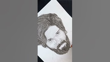 #Shorts | Drawing Allu Arjun as Pushpa Raj in Pushpa #pushpa