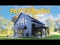 Inside a brand new party barn