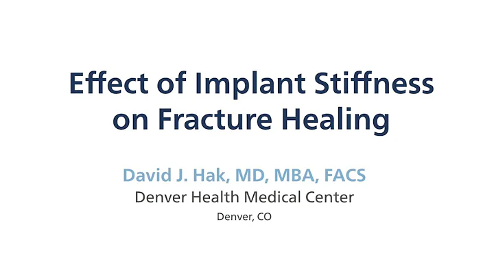 David J. Hak, MD, MBA, FACS: Effect of Implant Sti...
