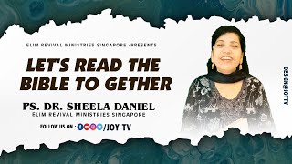 JOY TV :Ps.Dr. Sheela Daniel | Let us read the Bible together || 01.07.2021