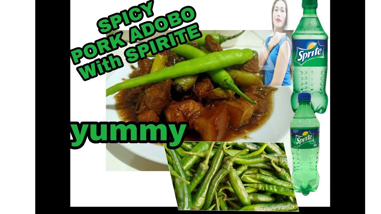 HOW TO COOK SPICY PORK ADOBO WITH SPRITEVERY EASY pork adobo with