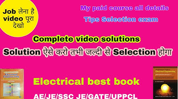 Electrical best book video solutione/JB Gupta/RK Rajput/watch video end/compleate details/