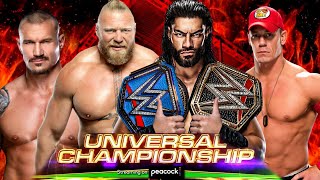 WWE 2K22 - Roman Reigns vs Brock Lesner vs John Cena vs Randy Orton | (  Universal Championship )