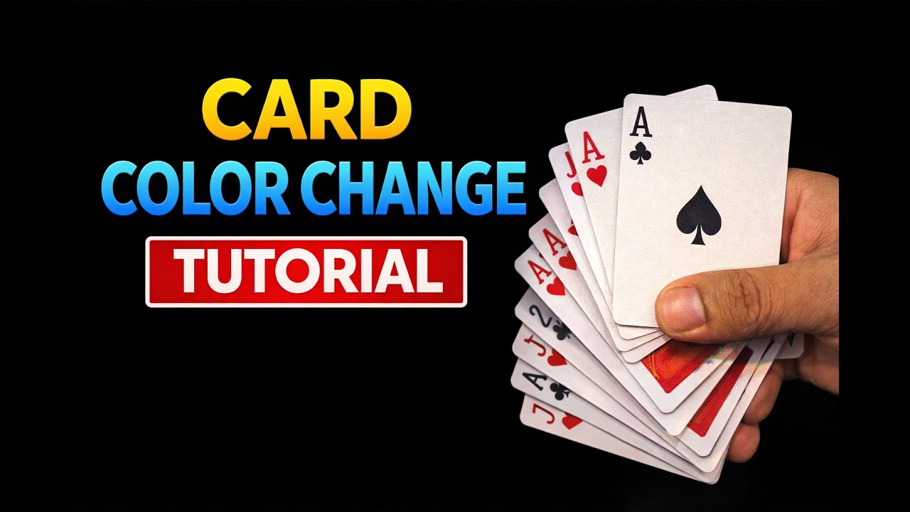 Easy Card Color Change Tutorial (Step by Step) - YouTube