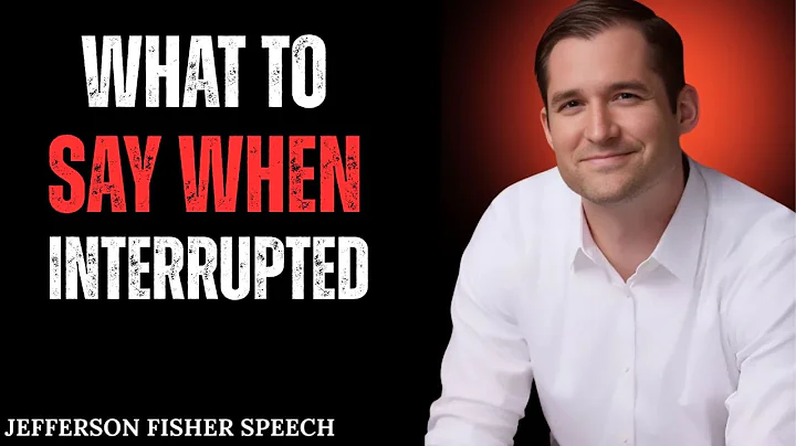 what to say when interrupted | Jefferson Fisher Powerful Motivational Speech