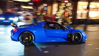 Supercars In London November 2023 - #Csatw559 | Porsche 918 Spyder, Aventador Sv, 488 Pista, 992 Gt3