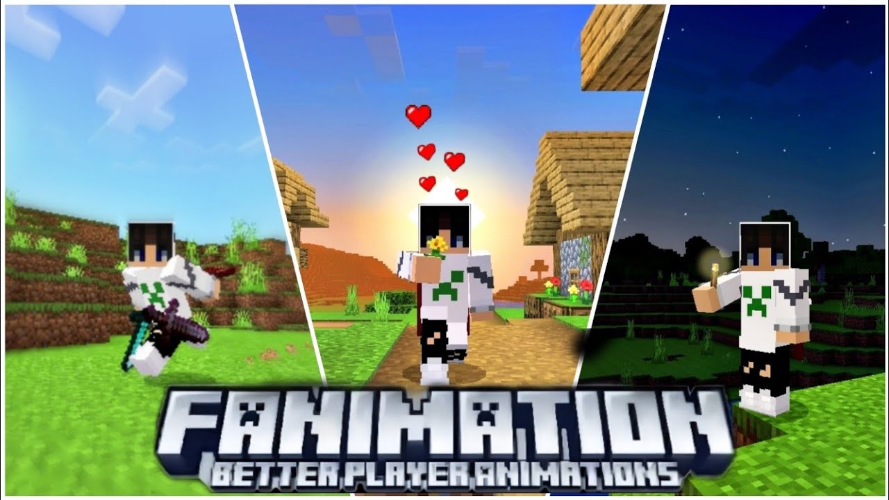 Download Player Animation mod MCPE android on PC