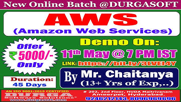 AWS (Amazon Web Services) Online Training @ DURGASOFT