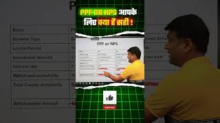 PPF OR NPS आपके लिए क्या हैं सही !  #shorts #100dayswithfinowings #mukulagrawal