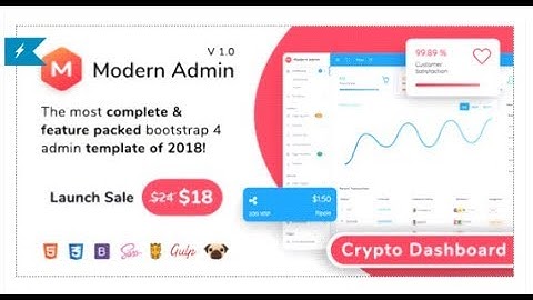 Modern Admin - Clean Bootstrap 4 Dashboard HTML Template +  | Themeforest Templates