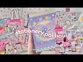 A huge stationery pal haul super cute items  chill  relaxing sound unboxing asmr   giveaway