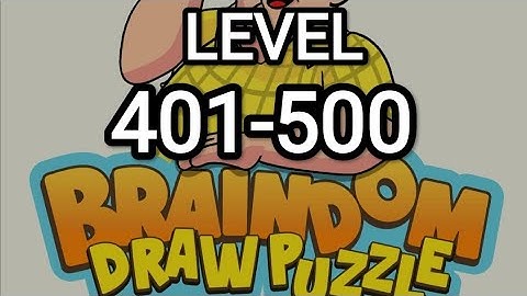 Braindom Draw Puzzle (Level-401 to 500)