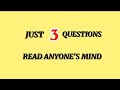 Ask These 3 Questions to Read Anyone's Mind | Inspired by Nikola  Tesla