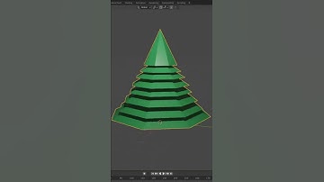 Fast and very basic Blender low poly Christmas/fir tree in 30s