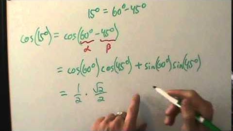 Trigonometry - Sum and Difference Formulas - Example 2