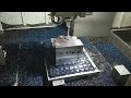 Machining injection mold parts by horizontal CNC