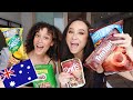 Trying AUSTRALIAN snacks for the FIRST TIME!