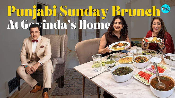 Punjabi Sunday Brunch At Govinda's Home | Curly Tales #clips