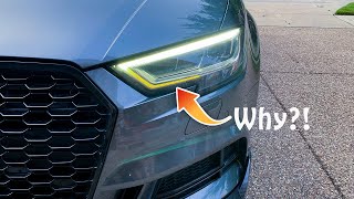 Why Your Lower DRL is Dimming... (Audi A3/S3/RS3)