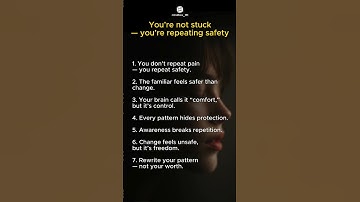 You’re not stuck — you’re repeating safety | mindbox_101 #psychology #identity #growth