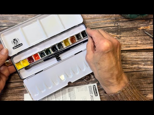 Schmincke Horadam Aquarell Watercolor - Metal Box Set of 40, Half Pans