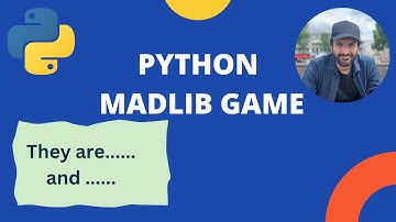 Beginner Madlib Game in Python Tutorial