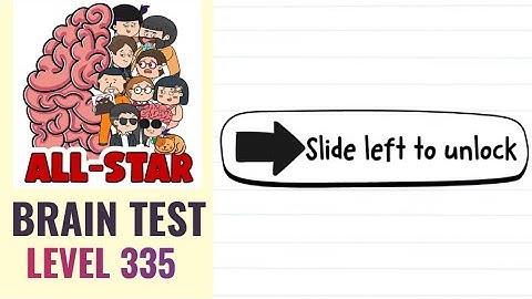 Brain Test All Star Level 335 | Slide left to unlock | Walkthrough