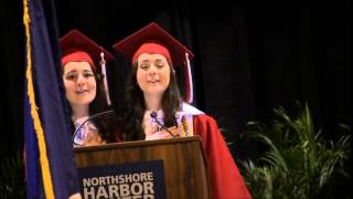 National Anthem Sung by Twins at Pearl River High Graduation 2014
