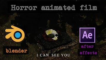 Hallucinations in the dark forest. Horror animated film. Made in Blender and After Effects.