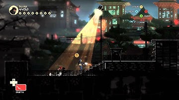 Mark of the Ninja - Level 1 NG+: Ink & Dreams - Ghost+Might+All items+No checkpoint