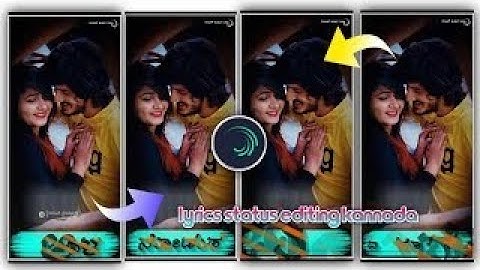 || Kannada Love Song Lyrical Video Editing Alight Motion|| WhatsApp status editing video