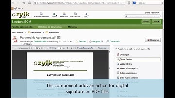 Digital signature in Alfresco ECM via applet