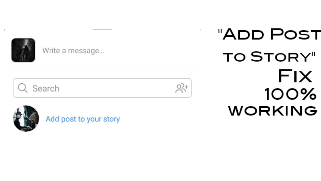 How to Fix "Add post to your story" missing on instagram 100 working