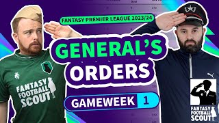 FPL GENERALS ORDERS: Episode 1 | @FPLGeneral and @DavidMunday815 | Fantasy Premier League 23/24